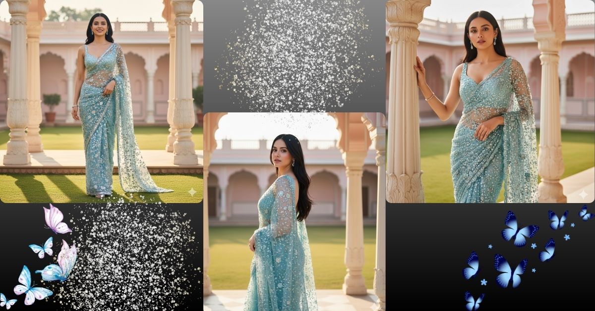 viral-ai-image-google-gemini-ice-blue-saree-prompt