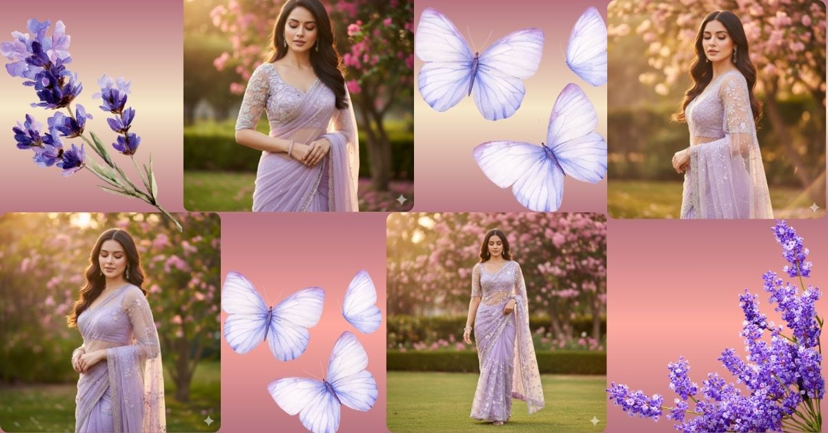 viral-ai-image-google-gemini-lavender-saree-prompt