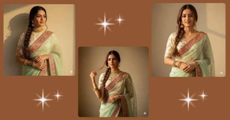 viral-ai-image-google-gemini-mint-green-saree-prompt