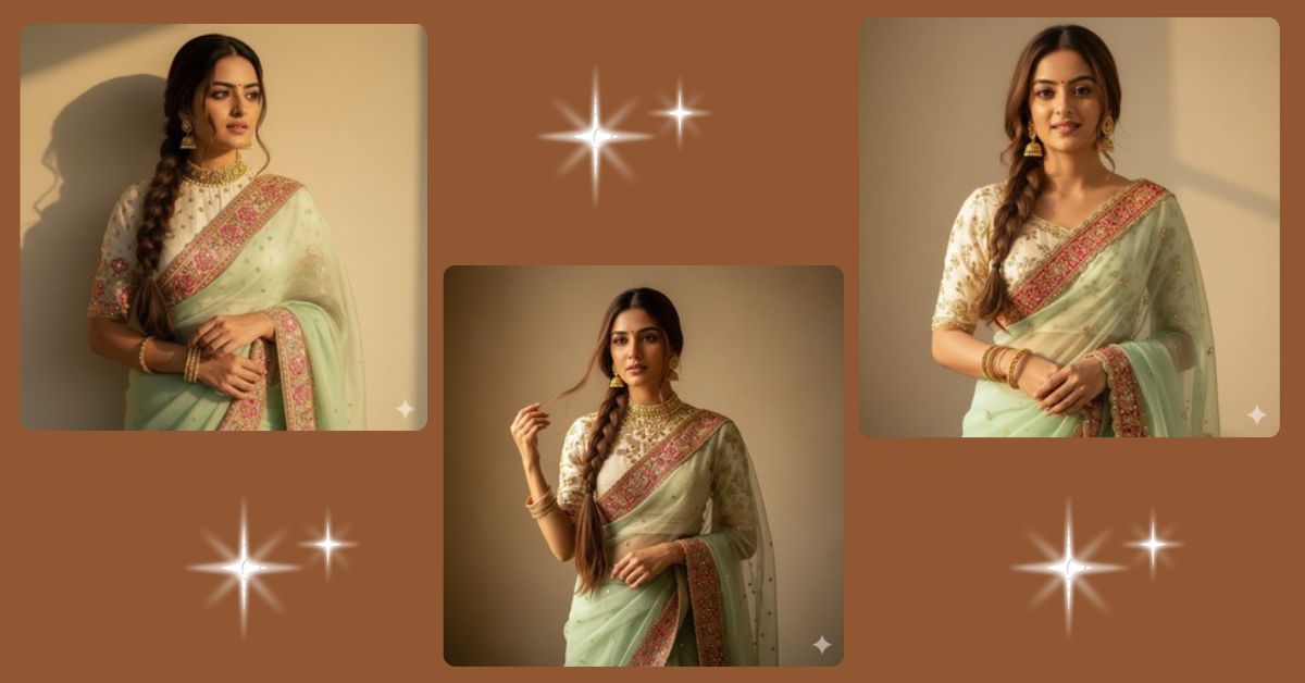 viral-ai-image-google-gemini-mint-green-saree-prompt