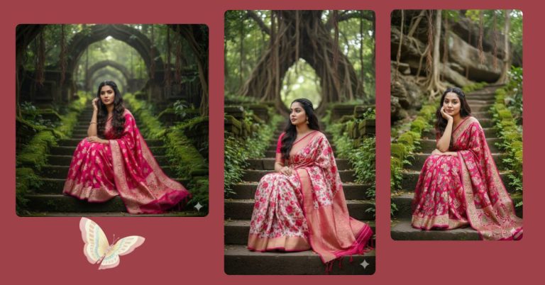 viral-ai-image-google-gemini-mystical-saree-nature-prompt