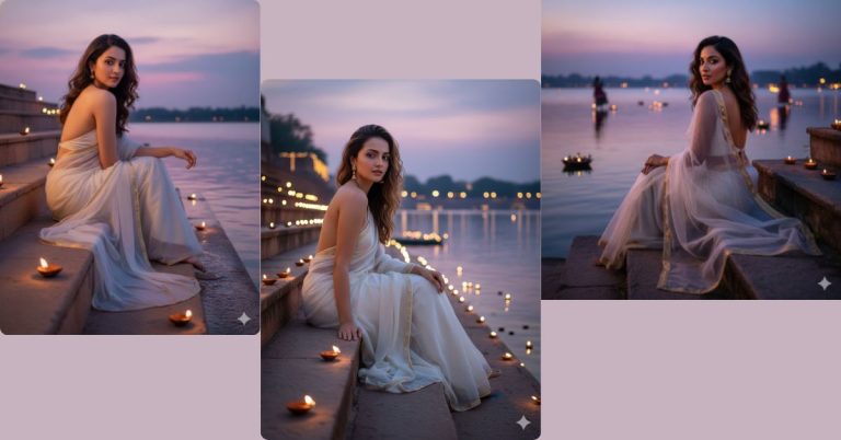 viral-ai-image-google-gemini-neon-dusk-sari-portrait