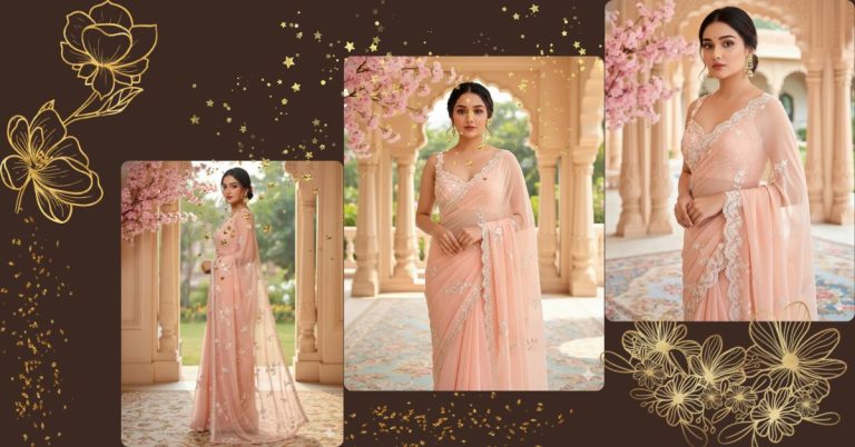 viral-ai-image-google-gemini-peach-saree-prompt