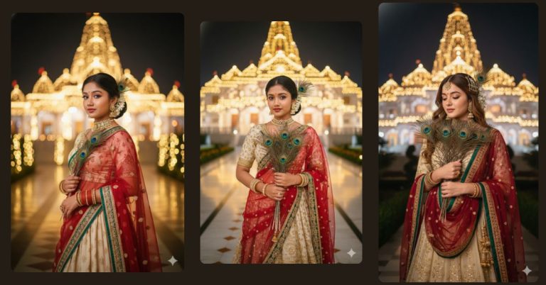 viral-ai-image-google-gemini-prem-mandir-peacock-feather-portrait