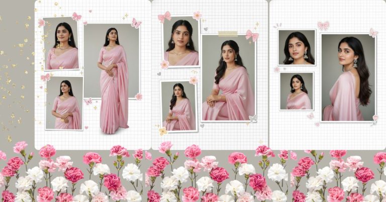 viral-ai-image-google-gemini-prompt-dreamy-scrapbook-collage-saree-aesthetic-9-16