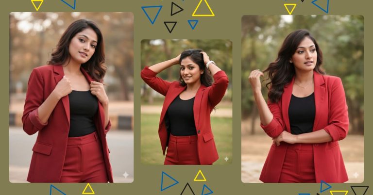 viral-ai-image-google-gemini-red-blazer-fashion-portrait-prompt