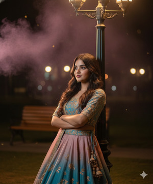 Back Against Lamp Chin Slightly Down