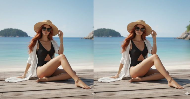 Beach Deck Glam Portrait