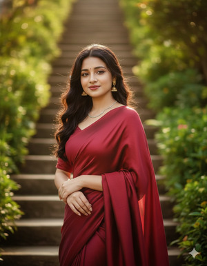 Both Hands on Railing Elegant Confidence