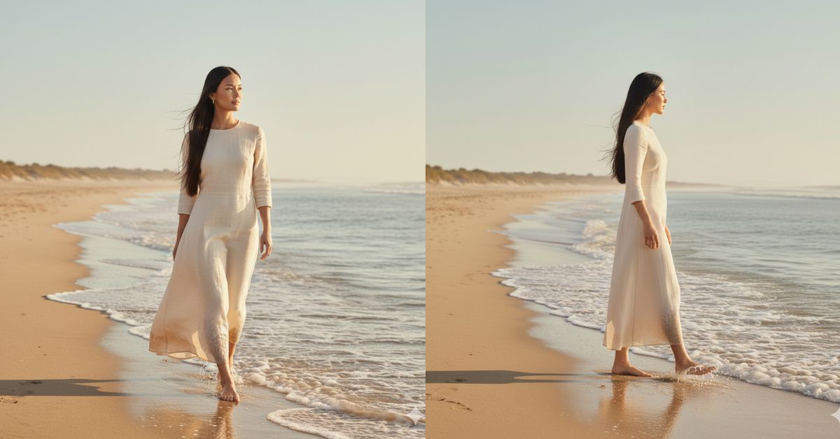 Cinematic Beach Walk Style