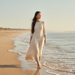 Cinematic Beach Walk Style