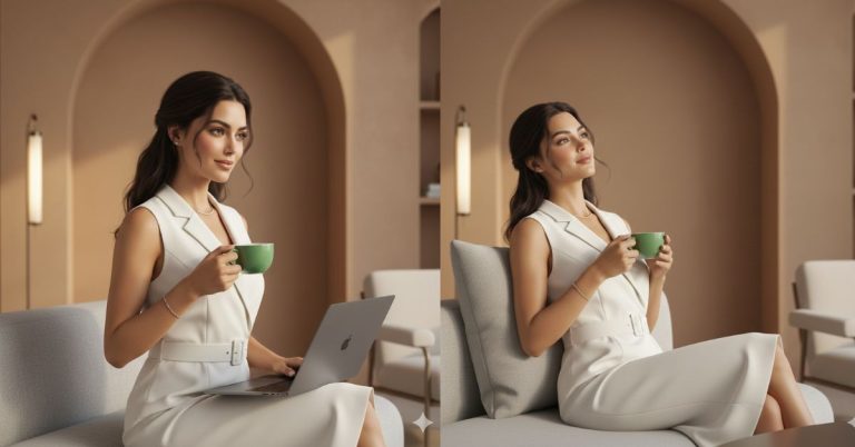 Elegant Indoor Lifestyle Portrait