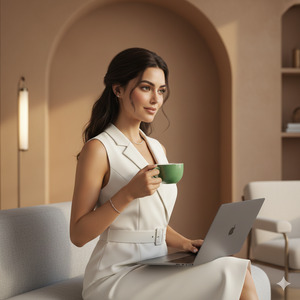 Elegant Indoor Lifestyle Portrait