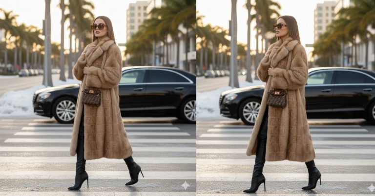 Fendi Winter Street-Style Look (Editorial Luxury)