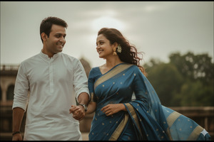 Hand in Hand Walking Pose