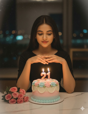 Hands Folded on Table Calm Elegant