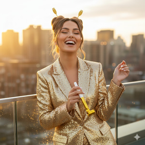 Head Tilt Back Laugh