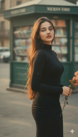 Head Tilt Hair Sweep Across Face Bewitching Mood