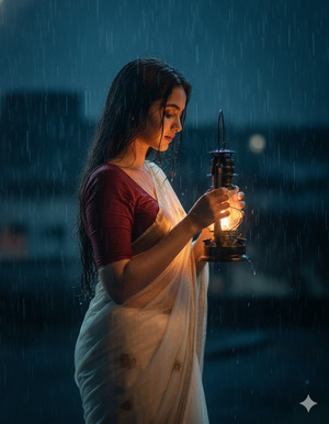 Lantern Slightly Raised Hopeful Mood