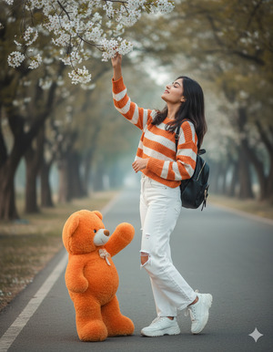 Leaning Back Casual Pose