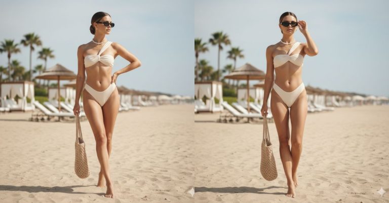 Luxury Beach Walk Look
