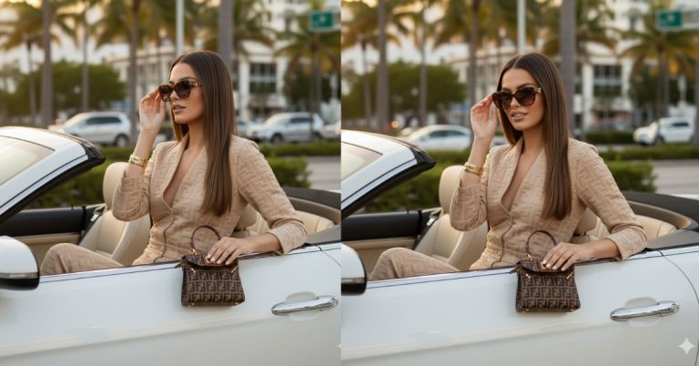 Luxury Miami Fendi Lifestyle Portrait