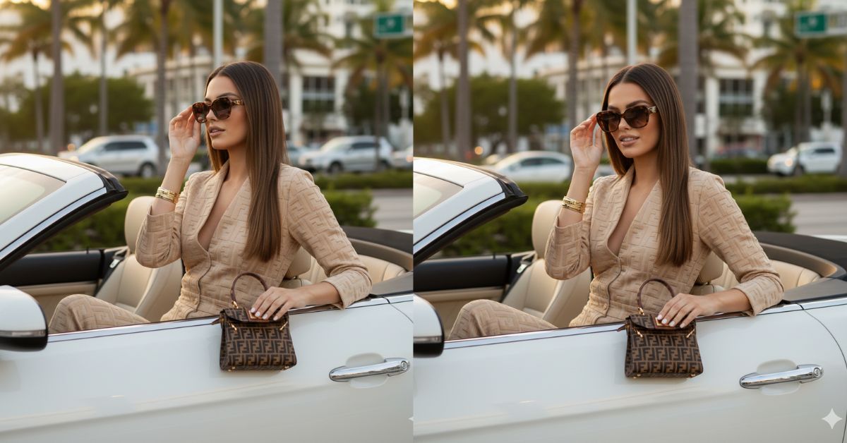 Luxury Miami Fendi Lifestyle Portrait