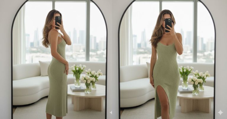 Modern Mirror Selfie Fashion Look