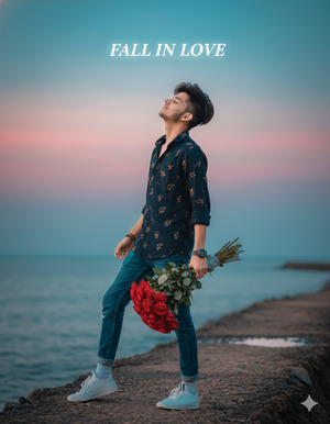 One Knee Bent Roses Downward Free Spirited 1