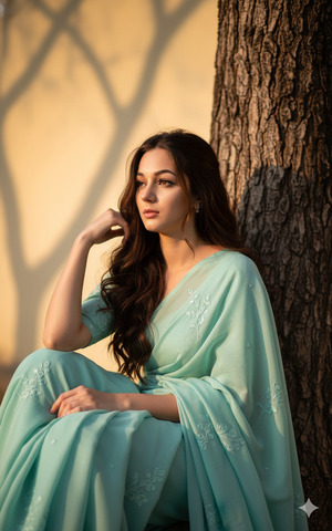 One Knee Raised Elbow Resting on Knee