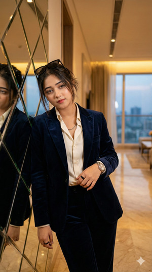 One Shoulder Against Mirror Boss Energy