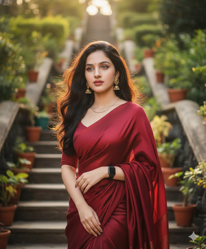 Pallu Draped Forward Soft Side Gaze