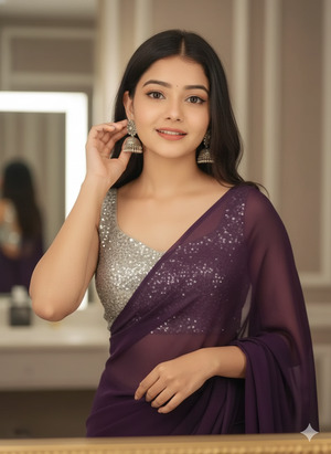 Pose Variant 1 – Adjusting Earring Candid Elegance