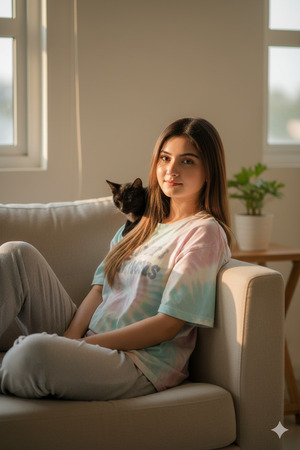 Relaxed Side Lean Casual Cozy