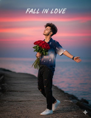 Roses Near Chest Emotional Intimate