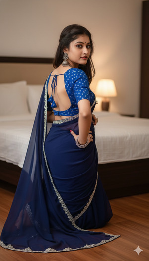 Semi Turned Back Pose With Side Glance