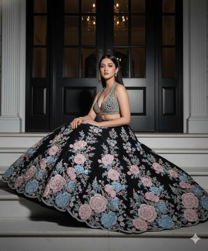 Side Seated with Turned Torso High Fashion Drama