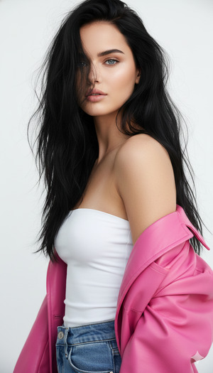 Soft Shoulder Turn Elegant Editorial