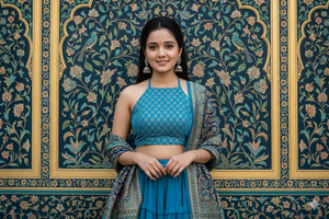 Trending Mughal Inspired Traditional Portrait