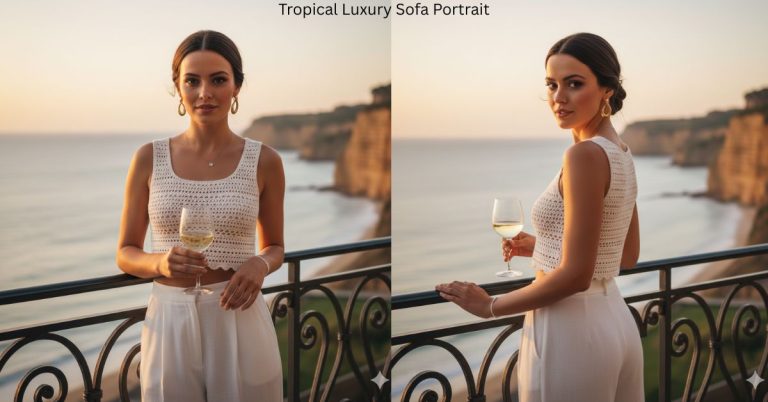 Tropical Luxury Sofa Portrait