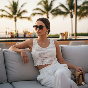 Tropical Luxury Sofa Portrait