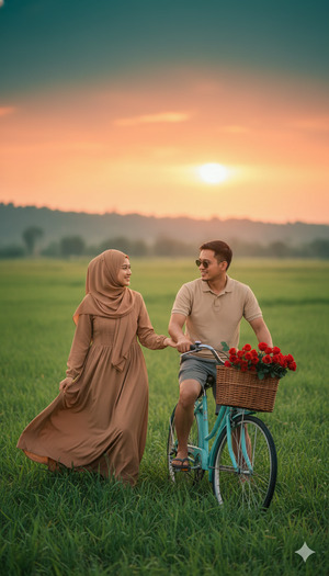 Woman Pauses Man Looks Back 1