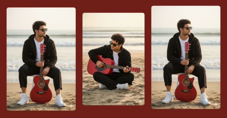 viral-ai-image-google-gemini-beach-guitar-portrait