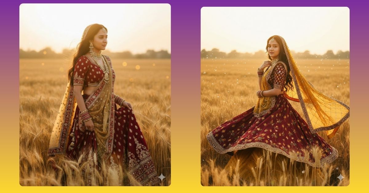 viral-ai-image-google-gemini-rajasthani-lehenga-sunset-portrait